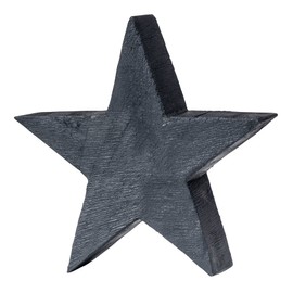 levandeo Decorative Wooden Star 20 cm Black Mango Decorative Table Decoration Mango Wood Decoration Stand Unique Wooden Star