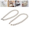 2Pcs Pearl Bead Bag Chain 60cm Workmanship Easily Install Detachable