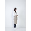 Seven Uniforms GT7009 Lower Waist Apron Middle Apron, beige