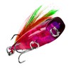 Hard Swimbaits,Realistic Hard Bait with Feather - Top Water Fishing