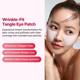MEDITHERAPY Mega Mascarillas Para Debajo De Los Ojos (4 Pares), Parche Para Ojos Enredos Con Ajuste Arrugado, Máscara Coreana Para Ojos Para Hinchazón, Ojeras, Bolsas Debajo De Los Ojos,