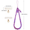 BEEFLYING Ctystal Stone Beads Wrist Straps for Phone Handmade Anti-lost