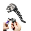 Skull Head Bottle Opener,Durable Stainless Steel Halloween Gifts, Ergonomic Spine