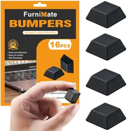 Rubber Feet for Electronics-Adhesive Rubber Feet 16PCS, Black Rubber Bumpers Self Adhesive