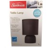 Sunbeam Modern Black Table Lamp Energy Star with Warm White