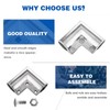 4 Pack Aluminum Chain Link Fence Gate Corners Includes Nuts,