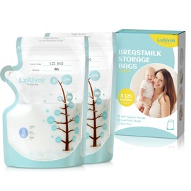 Breastmilk Storage Bag - 8oz(125 Count), Breast Milk Storage Bags Freezer, No Leak Milk Storage Bags breastmilk, Strength Thin Design,Breast Milk Bags for Breastfeeding Essentials