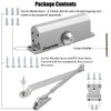 Onarway Quiet-Close Door Closer for Home: Hydraulic Automatic with Adjustable