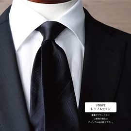 Y & TAILOR Formal Necktie, Ceremonial Occasions, Kyoto, Tango, Black, Black, Series, Plain, Brand, Formal Dress, Lip & Satin/Black