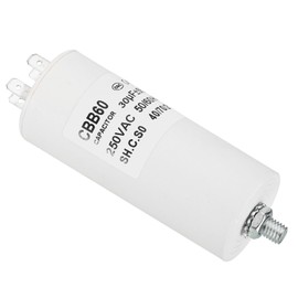 PATIKIL CBB60 30uf Running Capacitor, AC 450V 4 Pins 50/60Hz Cylinder Base with M8 Screw for Washing Machine, Cleaning Machine, Pump Motor Star