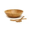 Lipper International Bamboo Salad Bowl with Salad Servers
