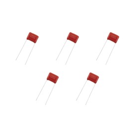 Pack of 5 CBB22 334J 400V 0.33uF 330nF Polypropylene Film Capacitors 10mm Red