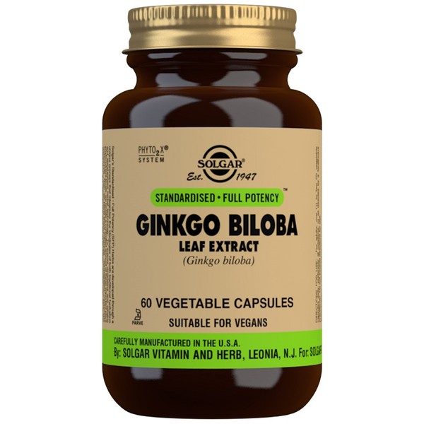 Solgar Ginkgo Biloba Leaf Extract Capsules 60