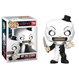 Funko Art The Clown + Pop Protector: Terrifier Pop! Movies Vinyl Figure (Collector Gift Set Bundled with ToyBop Brand Box Protector Case) (Art with Knife #1590/80705)