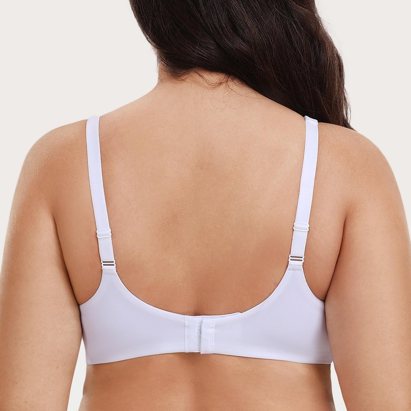 MELENECA Women's Plus Size Minimizer Underwire Full Coverage Unlined Seamless