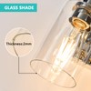 ALAISLYC 3-Light Bathroom Light Fixtures Modern Chrome Vanity Lights for