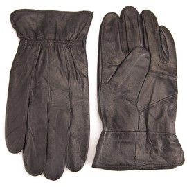 Lorenz Quality Genuine Black Leather Gents Glove - Large