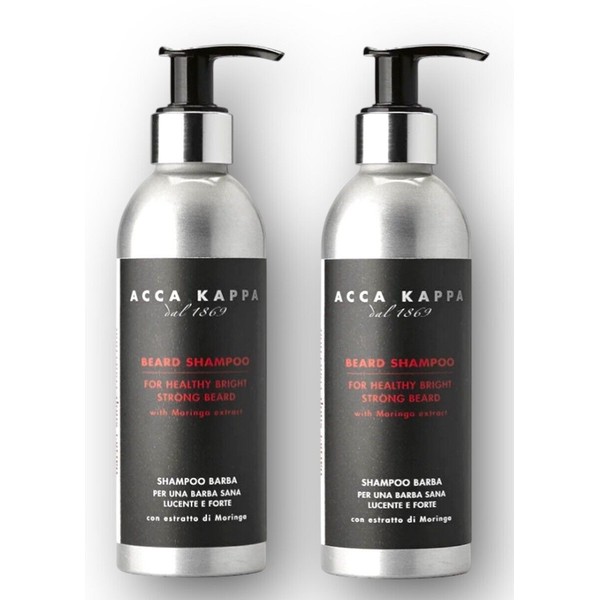 ACCA KAPPA Barber Shop Collection Beard Shampoo 2 Pack 400ml
