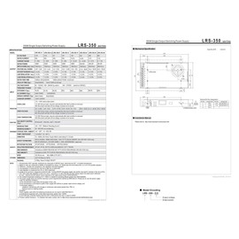 SBJ LRS-350-48 48V 7.3A 350.4W Industrial Power Supply - High Efficiency (89%) for Energy Savings & Reduced Operating Costs in Automation Systems