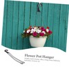 OFFSCH 5Pcs Plastic Hanging Basket Hooks Durable Planter Holders for
