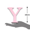 10cm Alphabet Letter Pink Clarity Canvas Initial Object (Y)