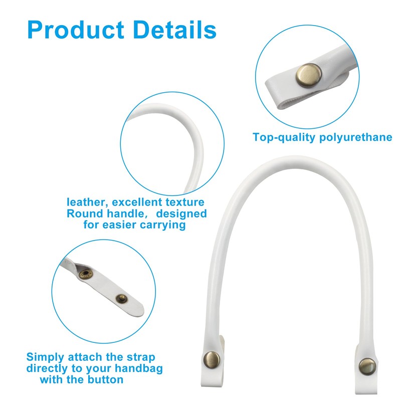 BokWin Purse Handles Replacement - 2 Pack 0.59 Inch Wide