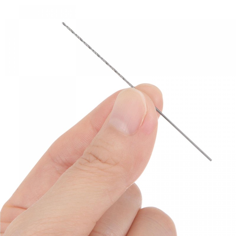 sourcing map 10 Pcs 0.7mm Mini Micro Twist Drill Bits,
