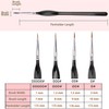 Fine Detail Paint Brush Set, 4 Pieces Professional Small Artist