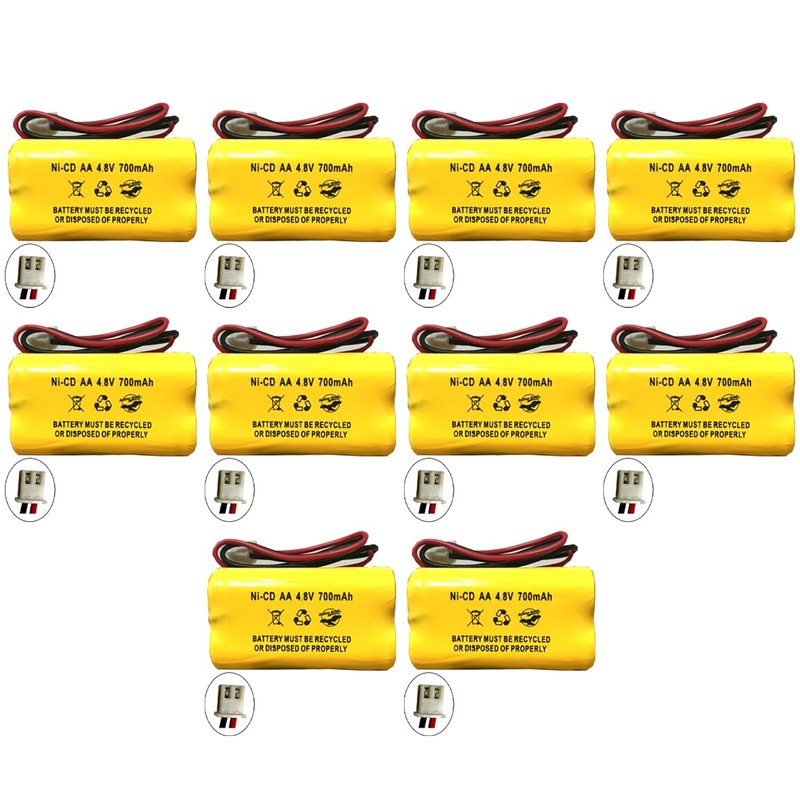 4.8v 700MAH NiCd Battery Exit Sign Emergency Light Nickel Cadmium