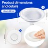 6 Pcs Spill Proof Scoop Plates with Suction Base, 9.2''