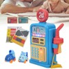 Simulation Gas Station Scene Model Toys Sound Light Music Children