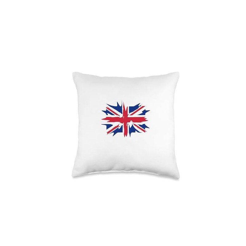 Union Jack British Flag Flair Throw Pillow