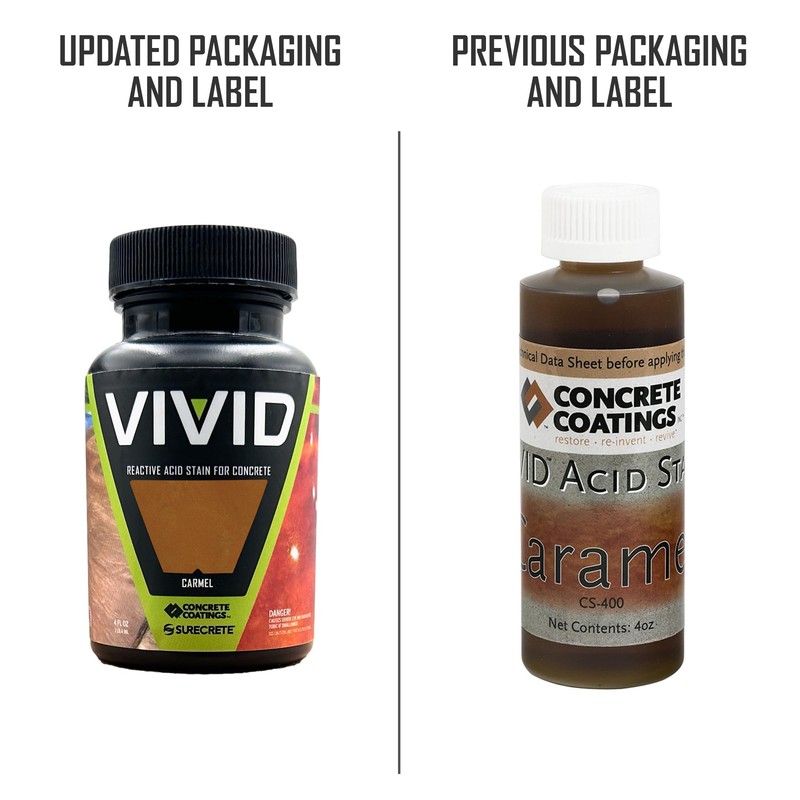 CC Concrete Coatings Vivid Acid Stain for Concrete | Caramel
