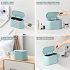 MEETOZ Mini Trash Can with Lid, Small Trash Can, Desk