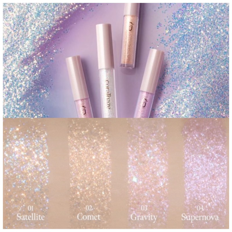 CORALHAZE Stardust Glitter 1.9g, Color:01 Satellite