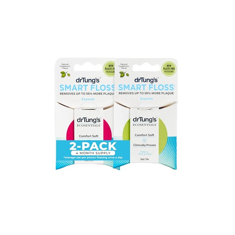 Dr. Tung's Smart Floss, 30 yds, Natural Cardamom Flavor 1