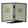 Sixtrees Cambourne 3-400-04 Black Metal Folding Photo Frame for two
