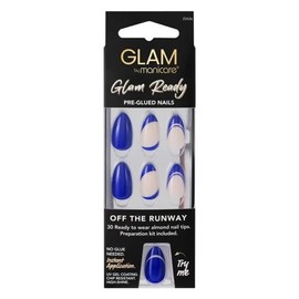 Manicare Buy Manicare Glam Ready Pre Glued Nails Off the Runway 30pcs Online