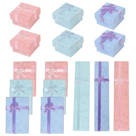Nideen 15 Pack Jewellery Gift Boxes Bulk, Assorted Size Small Gift Boxes for Jewellery Rings, Earrings, Necklaces