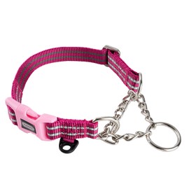 YUDOTE Martingale Collar for Dogs, Reflective Steel Chain Training Dog Collars with Quick Snap Buckle, No Pull Dog Walking Collar