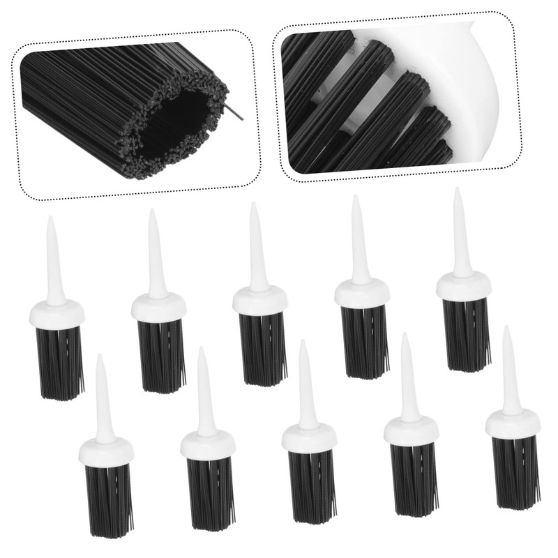 Sosoport 10-Pack Golf Tees Brush 65mm Sturdy Plastic T-Ground Holders