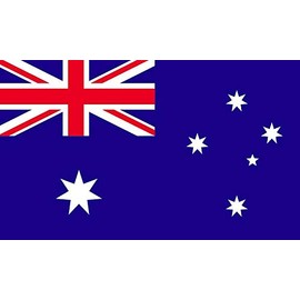 StickerTalk Australia Flag Vinyl Sticker, 5 inches by 3 inches