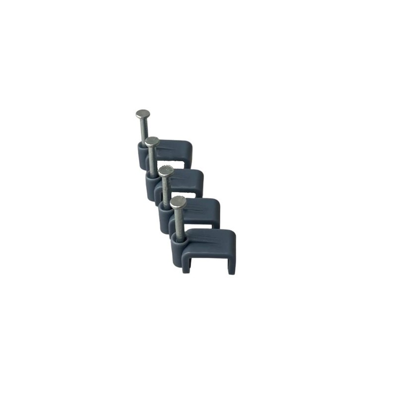 On1shelf® Flat Grey 4.0 mm T&E Cable Clips, Bag of
