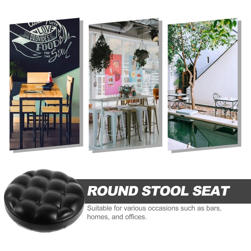 Holibanna Round 12.6 Inch Bar Stool Seat Replacement Padded Cushion