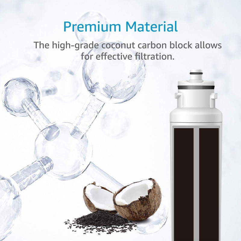 AQUACREST DW2042FR-09 Refrigerator Water Filter, Compatible with Daewoo DW2042FR, Kenmore