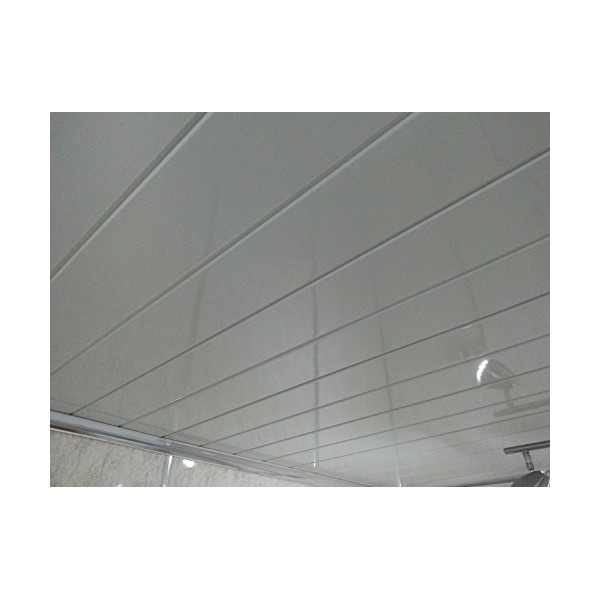 BCS Panels 5 Twin White PVC Bathroom Cladding Shower Wall & Ceiling Panels