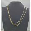 French connection new Bohemian gold ring and chain linear necklace