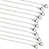 HEIHAK 100 Pack 18 Inch Stainless Steel Necklace Chains Bulk,