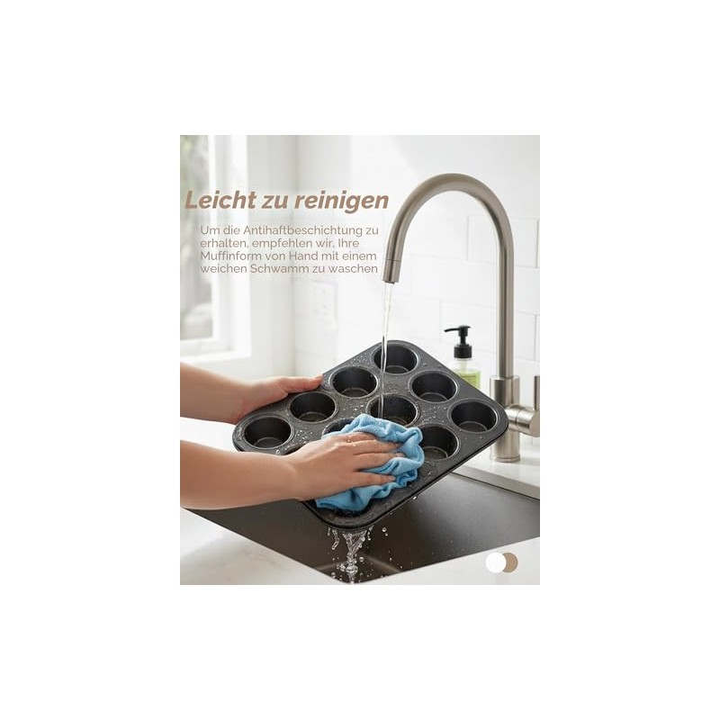 Bake Choice Standard Muffin Mould for 12 Moulds, Contains 100
