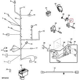 Rotary  Mower Brake Switch for John Deere LX277 LX288 LX255 LX289  LX266 LX280